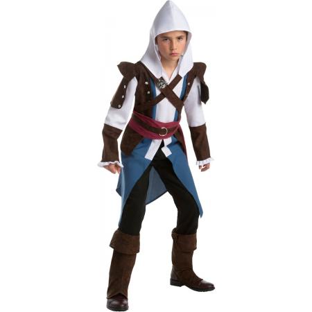 Klassiek Assassins Creed™ Edward kostuum voor tieners - Verkleedkleding - Maat 140/152
